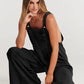 💝Mouwloze jumpsuit met wijde pijpen en zakken voor dames