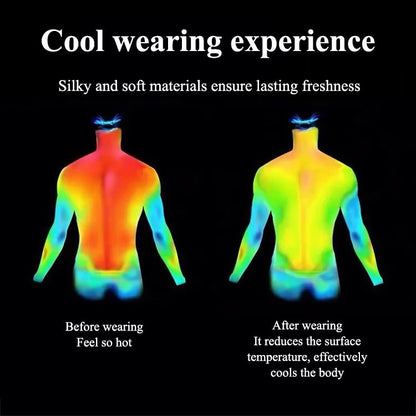 👕Hot Sale 50% OFF⏳Men's Ice Silk Stretch Shirt,Cool & Comfortable