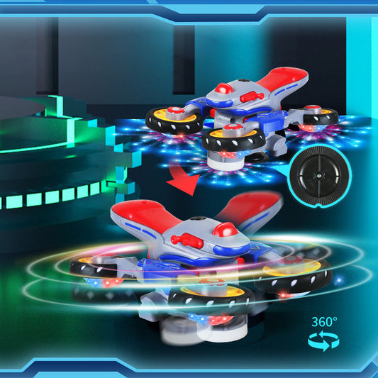 🎁【Beste cadeau voor kinderen】💥 Nieuwe transformeerbare elektrische motorfiets met verlichting en muziek