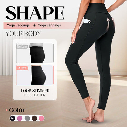 💕2025 HOT SALE 50% KORTING🌸High-Waisted Butt Lifting Tummy Control Shaping Training Leggings met zijzak