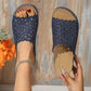 👣Hol bloem lage hiel cool slippers🌸