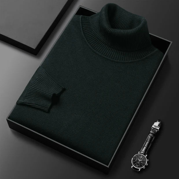 ⏳ Hot Sale!  ⏰Men's Solid Color Premium Turtleneck Sweater👔