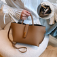 🌸Uitverkoop 50% UIT🌸💎Elegante Franse stijl handtas in effen kleur voor vrouwen