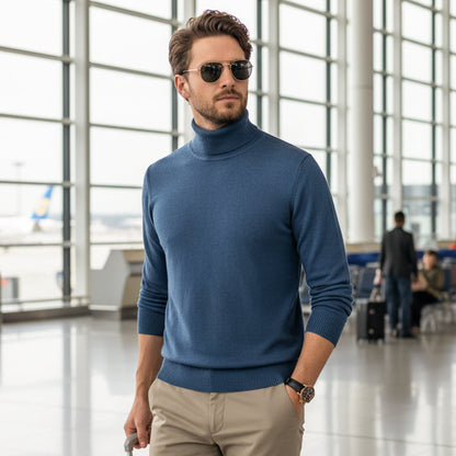 ⏳ Hot Sale!  ⏰Men's Solid Color Premium Turtleneck Sweater👔