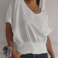 🔥KOOP 2 KRIJG 10% KORTING💝Eenvoudig effen T-shirt met V-hals en halve mouwen💛