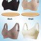 🎁Koop 1, krijg 2 gratis, 💕Geribbelde zijden push-up bh voor dames zonder stalen ring, verstelbaar🌸