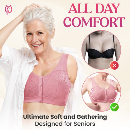 ✨Komfortabel, trådløs shaping-BH med knapper foran👙