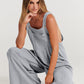 💝Mouwloze jumpsuit met wijde pijpen en zakken voor dames