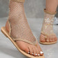 💎 Mesh Diamond Sexy Lace Flat Sandals