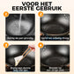 🔥Uitverkoop 50% UIT🔥Ongecoate Dikke IJzeren Pan💥💥💥Gratis verzending