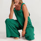 💝Mouwloze jumpsuit met wijde pijpen en zakken voor dames