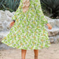 🌸Lentespecials - 50% korting💐 Dames Bohemian Midi-jurk met lange mouwen en V-hals