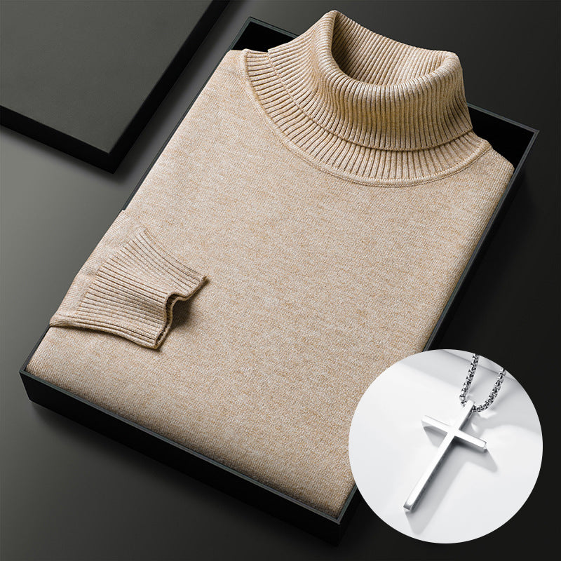 ⏳ Hot Sale!  ⏰Men's Solid Color Premium Turtleneck Sweater👔