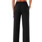 🩷Herfstuitverkoop🩷Plus Size minimalistische baggy stretch casual broek met hoge taille en rechte pijpen