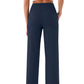 🩷Herfstuitverkoop🩷Plus Size minimalistische baggy stretch casual broek met hoge taille en rechte pijpen