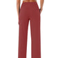 🩷Herfstuitverkoop🩷Plus Size minimalistische baggy stretch casual broek met hoge taille en rechte pijpen