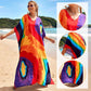 🌷Uitverkoop 49% korting🍀Gedrukte strand gewaad lange jurk