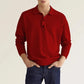 Herfstuitverkoop - heren lente en herfst mode casual los revers shirt met lange mouwen