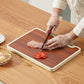 🔥Uitverkoop 50% korting🔥Double Sided Antibacterial Cutting Board with Stand🔪