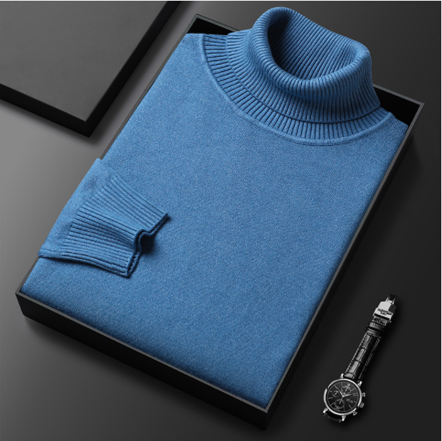 ⏳ Hot Sale!  ⏰Men's Solid Color Premium Turtleneck Sweater👔