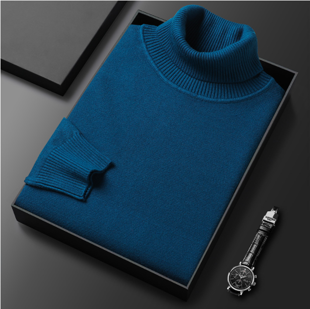 ⏳ Hot Sale!  ⏰Men's Solid Color Premium Turtleneck Sweater👔