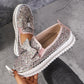 🌟50% KORTING🔥 Dames Rhinestone Slip-On Strik Sneakers