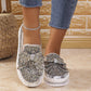🌟50% KORTING🔥 Dames Rhinestone Slip-On Strik Sneakers