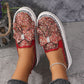 🌟50% KORTING🔥 Dames Rhinestone Slip-On Strik Sneakers