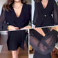 49% KORTING🥰Elegante vrouwenjurken met V-hals en lange lantaarnmouwen