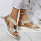 🔥 PROMOTIE 37% KORTING - LEREN PLATFORM WEDGE ORTHOPEDISCHE SANDALEN VOOR DAMES