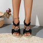 🔥 PROMOTIE 37% KORTING - LEREN PLATFORM WEDGE ORTHOPEDISCHE SANDALEN VOOR DAMES