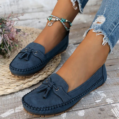 Dames comfortabele vintage loafers