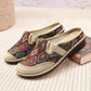🎉Laatste dag voor kortingen van beperkte duur🎉Women's Embroidered Linen Soft Sole Sandals