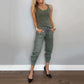 🌿Mevrouw  tweedelige effen kleuren set