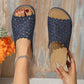 👣Hol bloem lage hiel cool slippers🌸