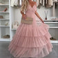 💖Beperkte Aanbieding 50% KORTING💖 Elegante Dames Maxi Jurk met Spaghettibandjes en Gelaagde Tulle