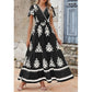 Casual V-hals Boho Maxi-jurk voor dames