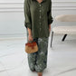 Damesmode Losse Cardigan Shirt & Hoge Taille Broek Tweedelige Set