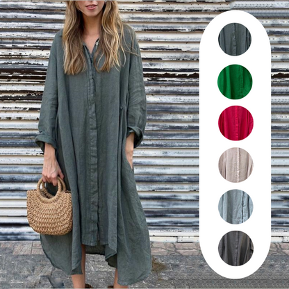 🌸 Tijdbeperkt speciaal aanbod 💖 Dames Casual Losse Langarmjurk