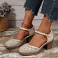 Retro-Mesh-Sandalen voor dames