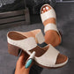 Stijlvolle dames-sandalen met open teen en dikke hak