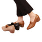 Vrouwen comfortabele schoenen met lage hak van synthetisch leer