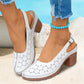 Damesmode Holle Uit Chunky Hoge Hak Sandalen