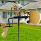 Handgemaakte Metalen Drummer Windmolen Gronddecoratie