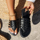 Dames Teenslippers Eenvoudig Comfortabel Effen Kleur met Platte Zool