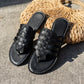 Dames Teenslippers Eenvoudig Comfortabel Effen Kleur met Platte Zool