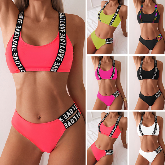 Sexy tweedelig badpak met print voor dames