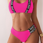 Sexy tweedelig badpak met print voor dames