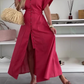 Casual Maxi Dress in effen kleur voor dames