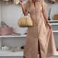 Casual Maxi Dress in effen kleur voor dames